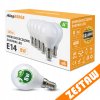 SADA 6x LED žárovka E14 8W 700lm G45 koule - neutrální bílá