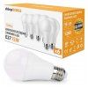 SADA 6x LED žárovek E27 A60 15W 1200lm 3000K - teplá biela