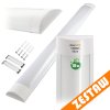 Sada 2 LED lamp 60cm přisazené panelové svítidlo 18W 1800lm denní světlo