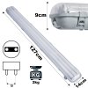 SADA 4 LED garážových lamp, 120cm prémiové hermetické svítidlo + LED trubice