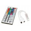 Ovladač pro RGB LED pásky IR44 6A Infračervené dálkové ovládání 12-24V