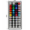 Ovladač pro RGB LED pásky IR44 6A Infračervené dálkové ovládání 12-24V