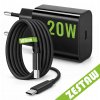 Rychlá síťová nabíječka 20 W + USB-C kabel 100 cm (1 m), napájecí adaptér