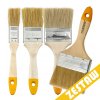 Sada vysoce kvalitních plochých dřevěných štětců 25 mm/50 mm/75 mm/100 mm