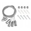 Stropní montážní kabely pro zavěšení LED panelových světel, ocelové, 1,5 m, kabel
