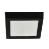 LED přisazený stropní panel – čtverec, 12 W, 1200 lm, černý
