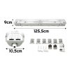 LED hermetické svítidlo 120cm 36W 5760lm 6500K do garáže s plechem