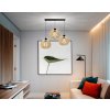 LED závěsná lampa 3xE27 dřevěná nastavitelná do kuchyně obývacího pokoje atmosférická