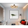 Dřevěná LED stropní lampa na závěs 5xE27 pro krásný a prostorný pokoj