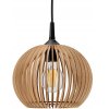LED STROPNÍ ZÁVĚSNÉ SVÍTIDLO, DŘEVĚNÉ, 1xE27 + KLIP PRO SNADNOU MONTÁŽ