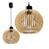 Dřevěná stropní závěsná lampa 1xE27 KULA Luca Vysoce kvalitní