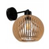 LED nástěnná lampa dřevěnná E27