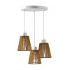 Dřevěná závěsná stropní lampa E27