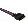 Konektor RGB LED pásku - klips-kabel-zásuvka 12V konektor pro připojení pásků