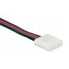 Konektor RGB LED pásku - klips-kabel-zásuvka 12V konektor pro připojení pásků