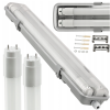 Hermetické LED svítidlo 120 cm + 2x LED trubice neutrální bílá