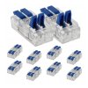 SADA 10 ks 2kolíkových 4mm elektrických rychlokonektorů