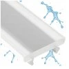 Difuzor pro LED profil LUMINES TERRA waterproof pc milky 2m cover
