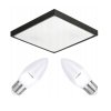 LED stropní svítidlo, panel, 2xe27 = 20w + žárovky v ceně