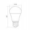 LED žárovka E27 - 8W - 700lm - g45 - 4000k - neutrální bílá