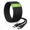 2M síťový kabel usb-c - usb-c 20W černý pro nabíjení a přenos dat
