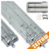 SADA 4 hermetických LED lamp 120 cm pro dílny se trubicemi