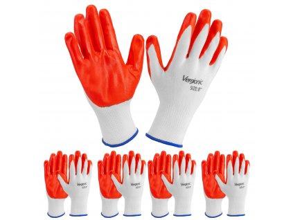 Pracovné rukavice veľkosť 8`` - 5 párov