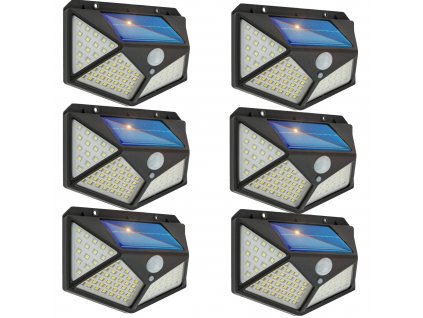 37937 6x led solarni lampa 70 30 smd se senzorem