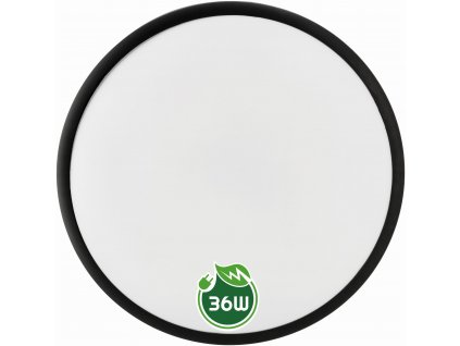 39666 kulaty led panel prisazeny 36w cerna neutralni bila