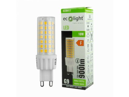 40116 led zarovka g9 10w tepla bila