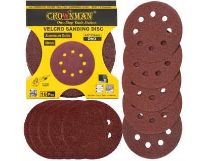 45394 45394 brusny papir na suchy zip kulaty 115 mm 4 5 gradace p60 10 ks