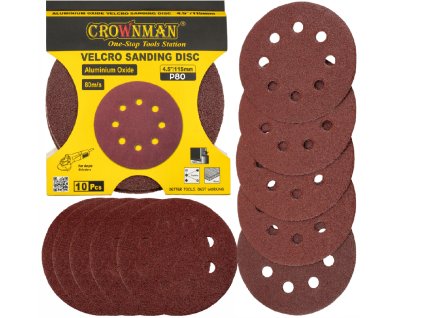 45397 45397 brusny papir na suchy zip kulaty 115 mm 4 5 gradace p80 10 ks