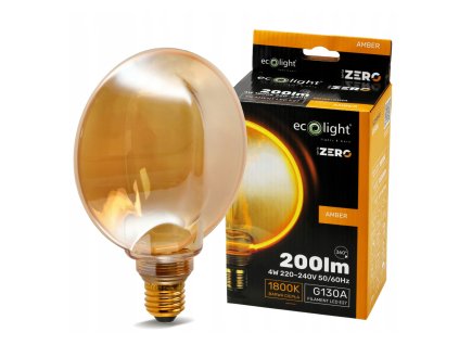 47605 47605 dekorativni led zarovka e27 4w 200lm g130 amber retro rada zero