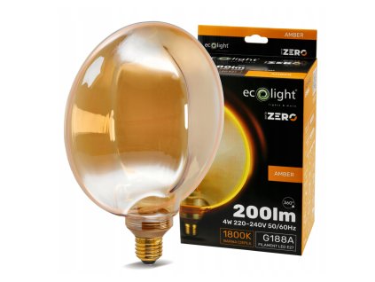 47608 47608 dekorativni led zarovka e27 4w 200lm g188 amber retro rada zero