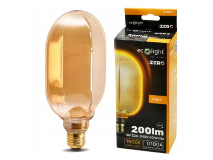 47611 47611 dekorativni led zarovka e27 4w 200lm o100 amber retro rada zero