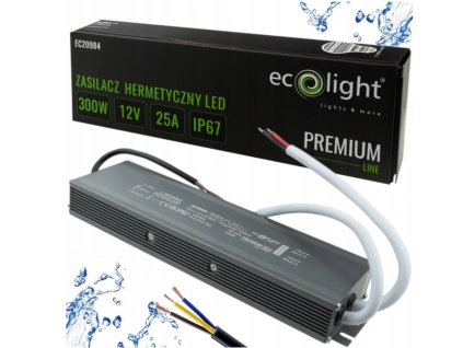45121 45121 hermeticky led zdroj 12v 300w ip67 vodeodolny