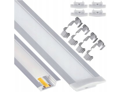 48790 48790 led eloxovany hlinikovy profil zapusteny 2m sada