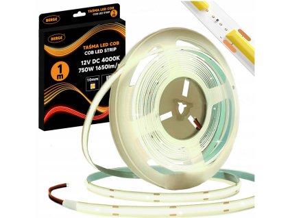 49150 49150 led pasek cob neon 12v 528d 15w m ip20 1650lm 1m neutralni barva