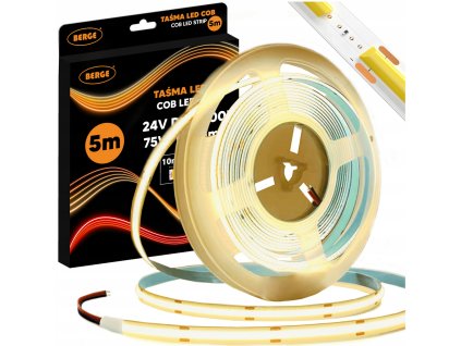 49255 49255 led pasek cob neon 12v 528d 15w m ip20 5m 1650lm tepla barva