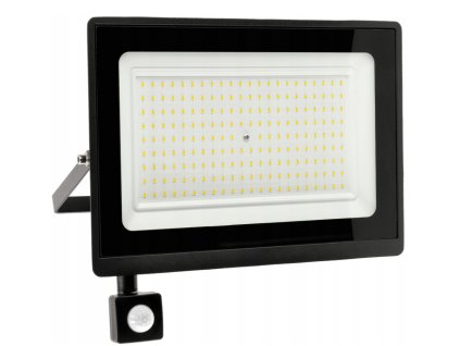 51781 led reflektor ip65 150w 13500lm s pohybovym a soumrakovym senzorem studena bila