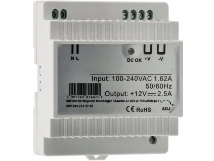 51151 51151 led zdroj na din listu 12v 45w 3 75a