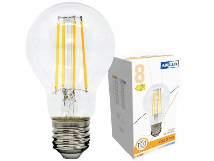 48013 48013 led zarovka e27 8w 1120lm tepla bila