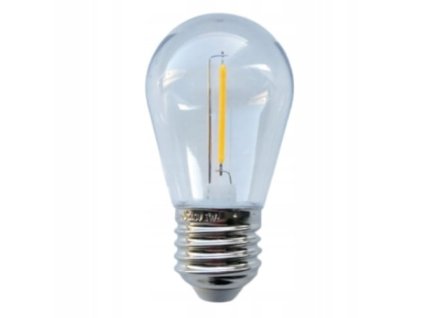 43972 43972 led zarovka e27 s14 0 3w 2700k 3v tepla bila