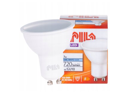 47176 47176 led zarovka philips pila gu10 7w 720lm neutralni bila premium