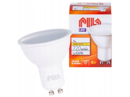 47173 47173 led zarovka philips pila gu10 7w 720lm tepla bila premium
