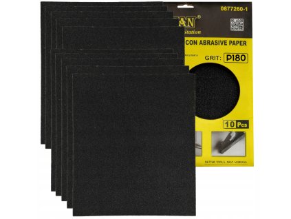 45442 45442 list brusneho papiru sada brusnych hadriku 10 kusu 230x280mm zrnitost p180