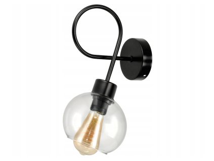 47374 47374 loft led nastenne stropni svitidlo 1xe27 pruhledna sklenena koule