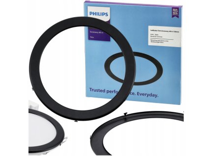 47542 47542 kulaty cerny ram 150mm pro panely 176 5mm 12w dekorativni
