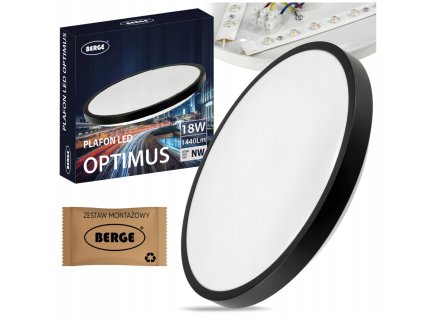 44215 prisazeny led stropni panel 18w 1440lm kulaty cerny nw