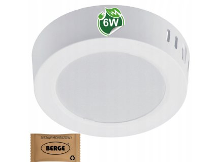 49267 prisazeny kulaty led panel 6w 660lm neutralni barva